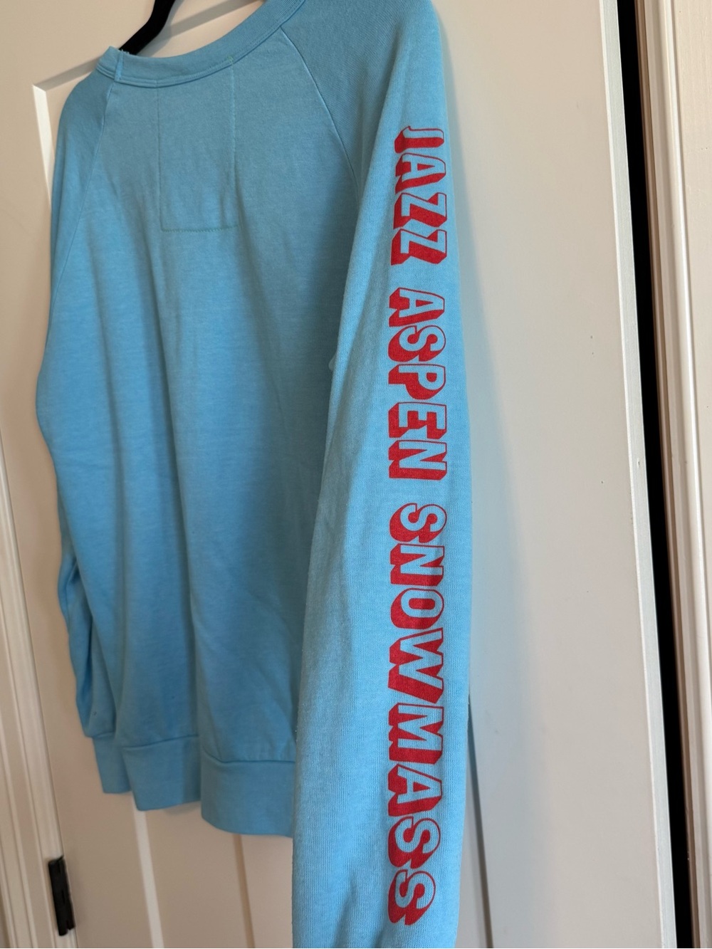 Aviator Nation Blue Jazz Aspen Snowmass Smiley Face Graphic Sweatshirt, Small - Picture 5 of 6